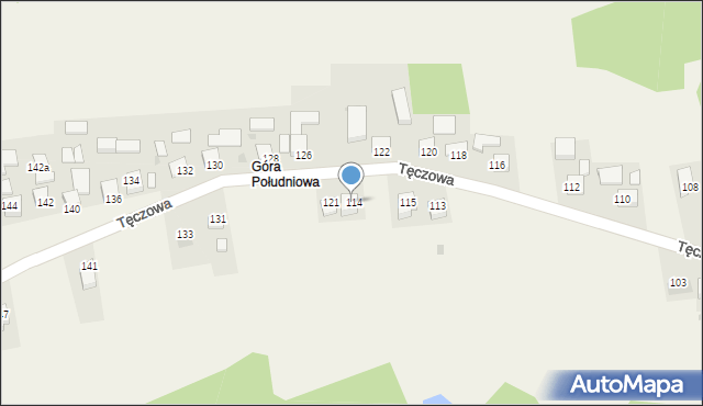 Poręba Spytkowska, Tęczowa, 119, mapa Poręba Spytkowska