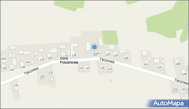 Poręba Spytkowska, Tęczowa, 122, mapa Poręba Spytkowska