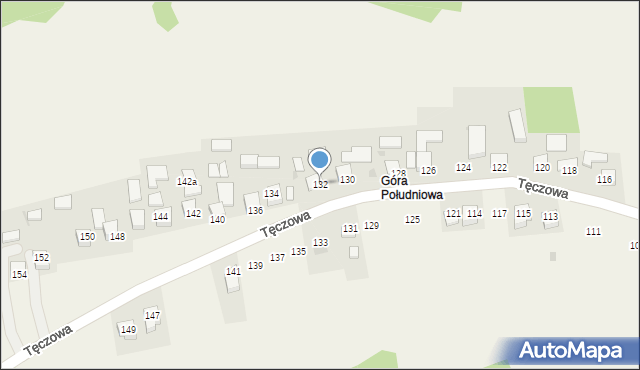 Poręba Spytkowska, Tęczowa, 132, mapa Poręba Spytkowska