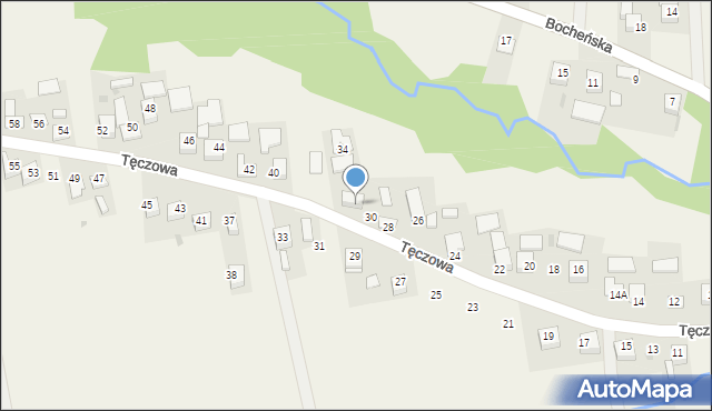 Poręba Spytkowska, Tęczowa, 32, mapa Poręba Spytkowska