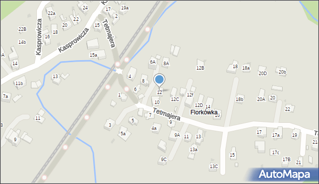 Rabka-Zdrój, Tetmajera, 12, mapa Rabka-Zdrój