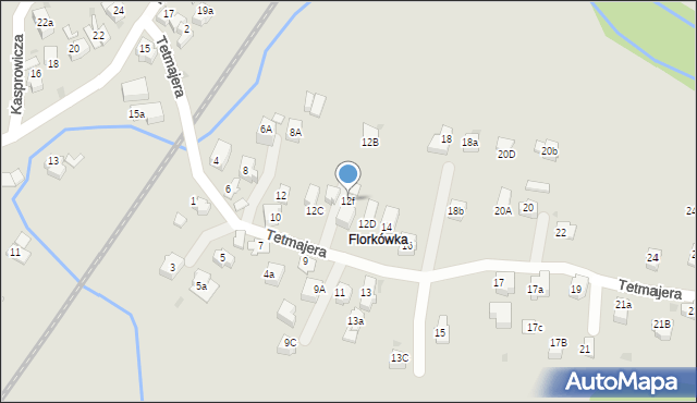 Rabka-Zdrój, Tetmajera, 12f, mapa Rabka-Zdrój