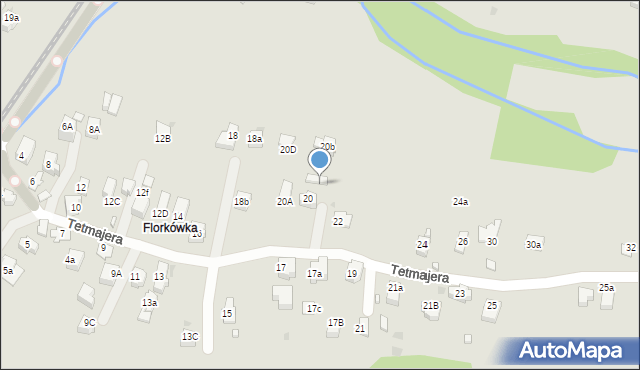 Rabka-Zdrój, Tetmajera, 20C, mapa Rabka-Zdrój