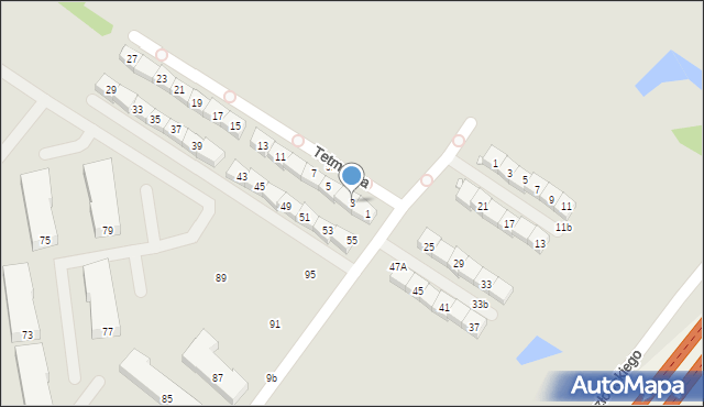 Radzymin, Tetmajera Włodzimierza, 3, mapa Radzymin