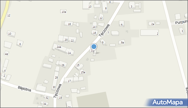 Ruszowice, Tęczowa, 13, mapa Ruszowice