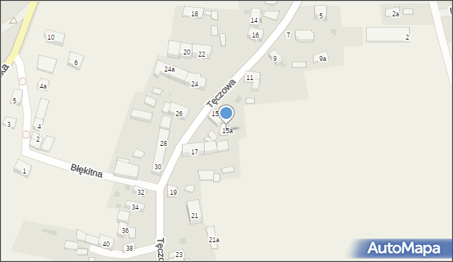 Ruszowice, Tęczowa, 15a, mapa Ruszowice