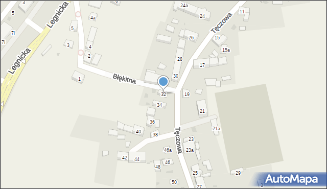 Ruszowice, Tęczowa, 32, mapa Ruszowice