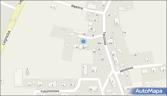 Ruszowice, Tęczowa, 44, mapa Ruszowice