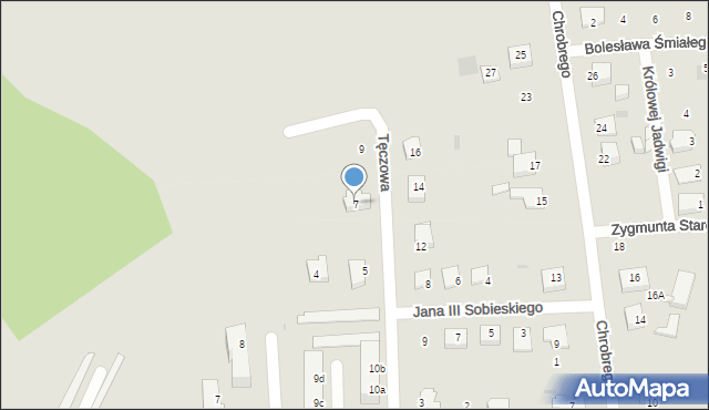 Stepnica, Tęczowa, 7, mapa Stepnica