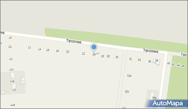 Swolszewice Małe, Tęczowa, 24, mapa Swolszewice Małe