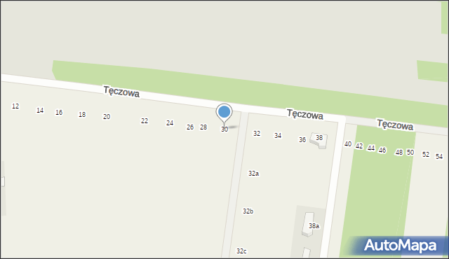 Swolszewice Małe, Tęczowa, 30, mapa Swolszewice Małe