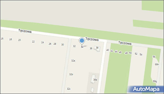 Swolszewice Małe, Tęczowa, 34, mapa Swolszewice Małe