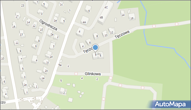 Szczecin, Tęczowa, 3, mapa Szczecina