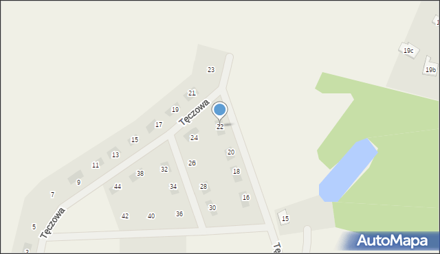 Szembekowo, Tęczowa, 22, mapa Szembekowo