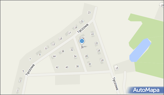 Szembekowo, Tęczowa, 26, mapa Szembekowo