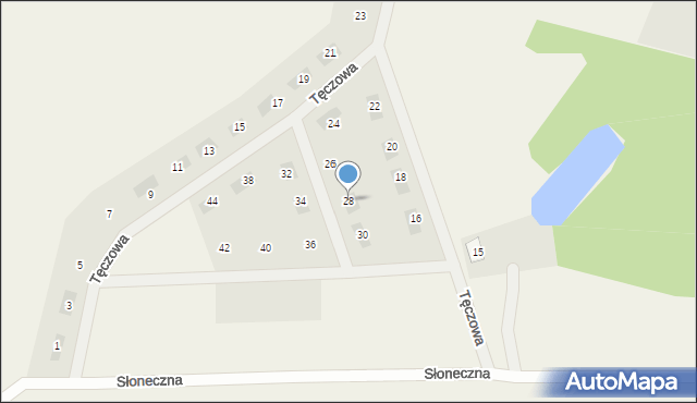 Szembekowo, Tęczowa, 28, mapa Szembekowo