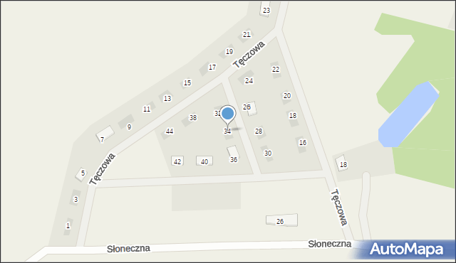 Szembekowo, Tęczowa, 34, mapa Szembekowo