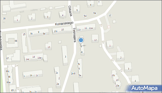 Tczew, Tetmajera, 4, mapa Tczew