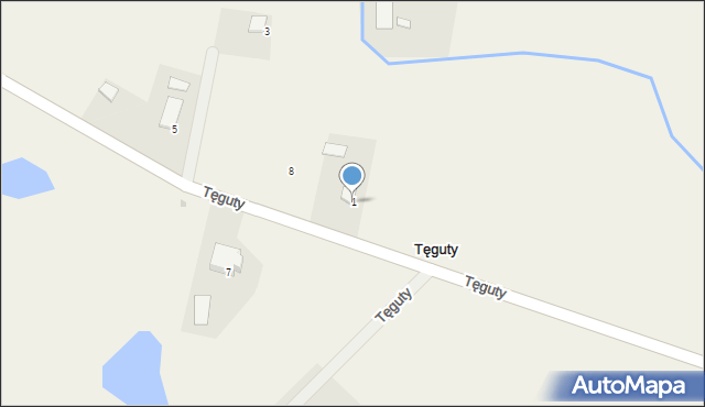 Tęguty, Tęguty, 1, mapa Tęguty