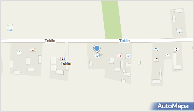 Teklin, Teklin, 12, mapa Teklin