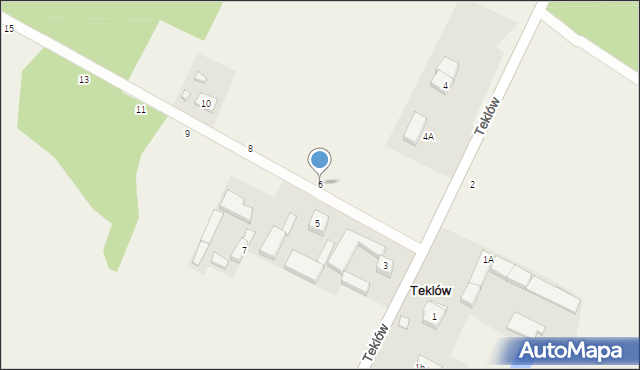 Teklów, Teklów, 6, mapa Teklów