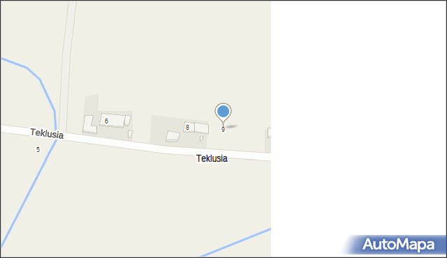 Teklusia, Teklusia, 9, mapa Teklusia