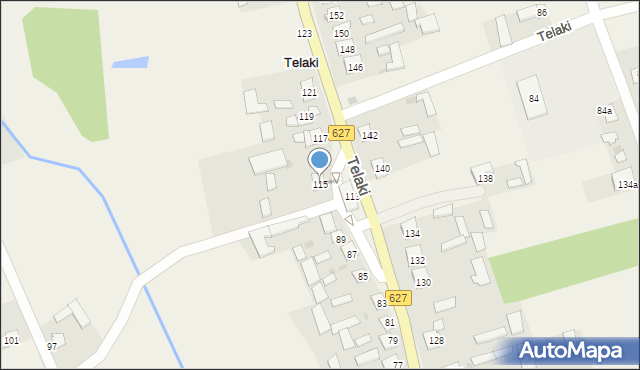 Telaki, Telaki, 115, mapa Telaki