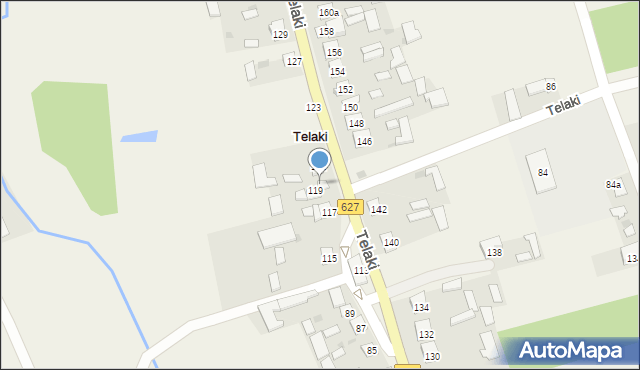 Telaki, Telaki, 119a, mapa Telaki