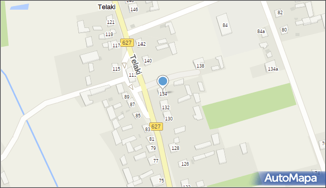 Telaki, Telaki, 134, mapa Telaki