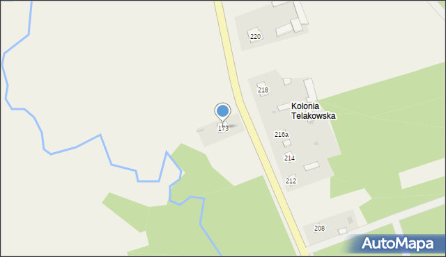 Telaki, Telaki, 173, mapa Telaki