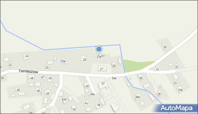 Temeszów, Temeszów, 27a, mapa Temeszów