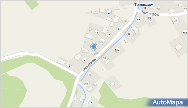 Temeszów, Temeszów, 3, mapa Temeszów