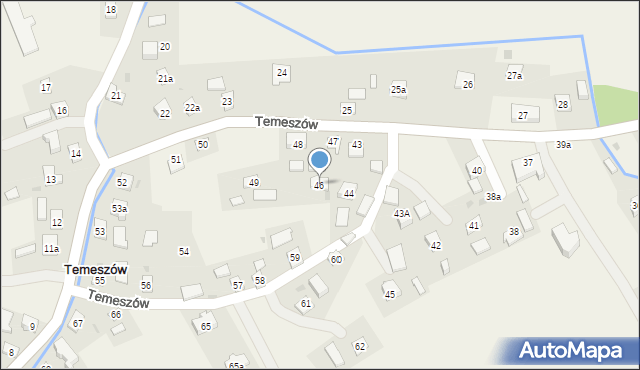 Temeszów, Temeszów, 46, mapa Temeszów