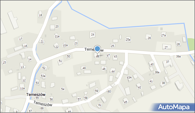 Temeszów, Temeszów, 48, mapa Temeszów