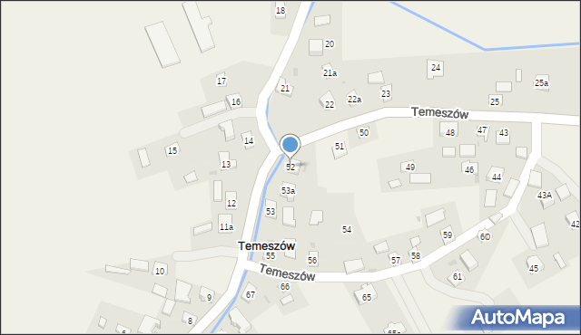 Temeszów, Temeszów, 52, mapa Temeszów