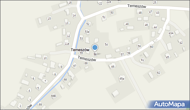 Temeszów, Temeszów, 56, mapa Temeszów