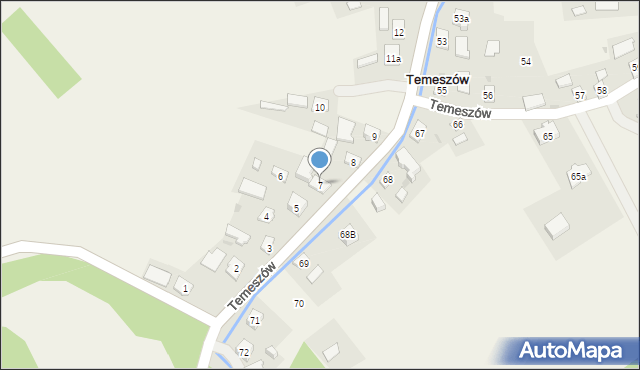 Temeszów, Temeszów, 7, mapa Temeszów