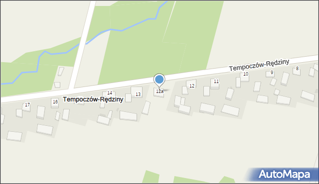 Tempoczów-Rędziny, Tempoczów-Rędziny, 12a, mapa Tempoczów-Rędziny