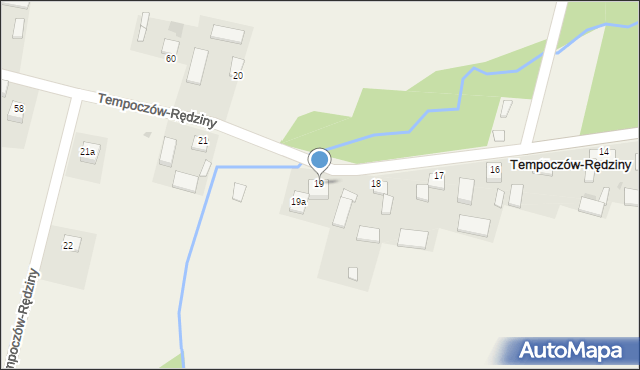 Tempoczów-Rędziny, Tempoczów-Rędziny, 19, mapa Tempoczów-Rędziny