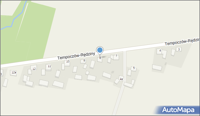 Tempoczów-Rędziny, Tempoczów-Rędziny, 8, mapa Tempoczów-Rędziny