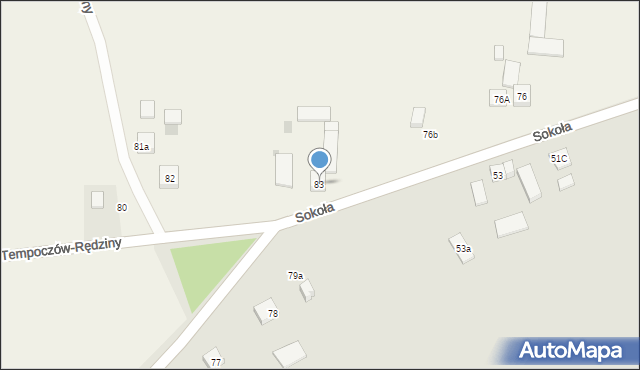 Tempoczów-Rędziny, Tempoczów-Rędziny, 83, mapa Tempoczów-Rędziny