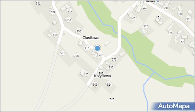 Tenczyn, Tenczyn, 137, mapa Tenczyn