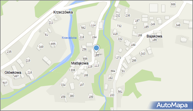 Tenczyn, Tenczyn, 195, mapa Tenczyn