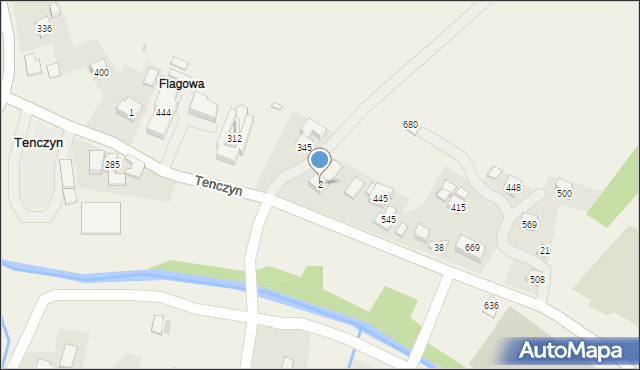 Tenczyn, Tenczyn, 2, mapa Tenczyn