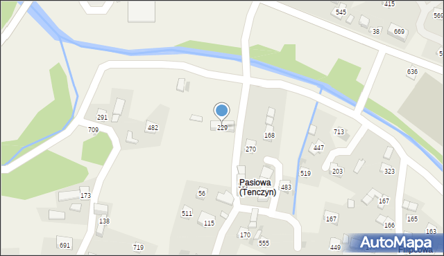 Tenczyn, Tenczyn, 229, mapa Tenczyn