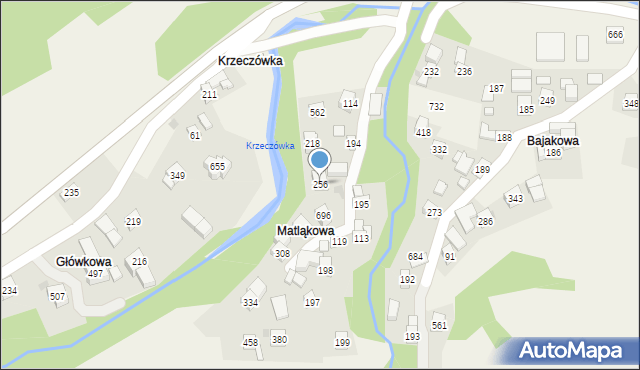 Tenczyn, Tenczyn, 256, mapa Tenczyn