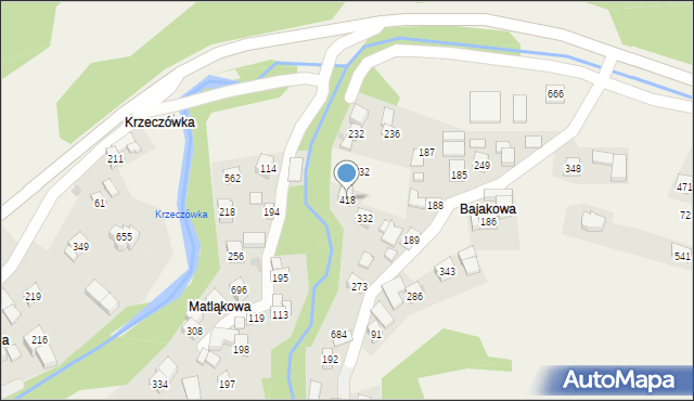 Tenczyn, Tenczyn, 418, mapa Tenczyn