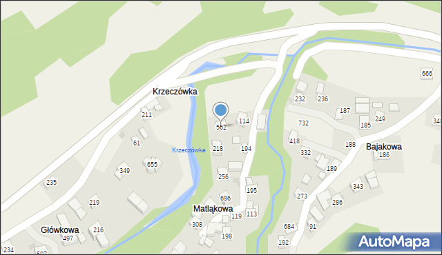 Tenczyn, Tenczyn, 562, mapa Tenczyn