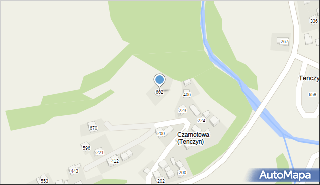 Tenczyn, Tenczyn, 602, mapa Tenczyn