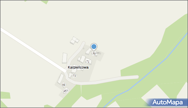 Tenczyn, Tenczyn, 70, mapa Tenczyn